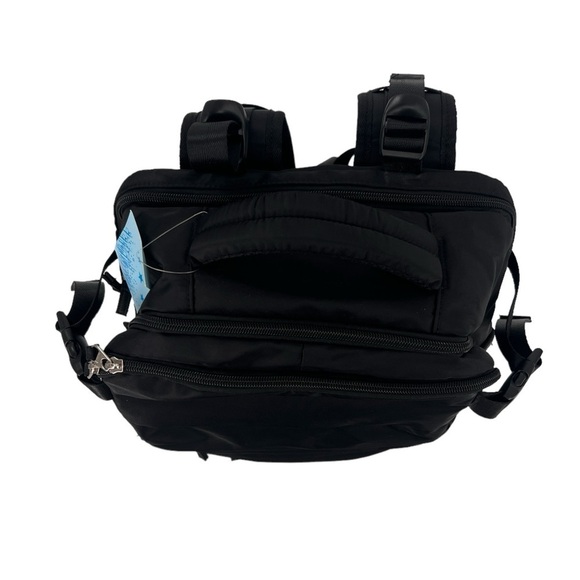 NWT Black Multi Pocket Travel Work School Backpack - Picture 7 of 10